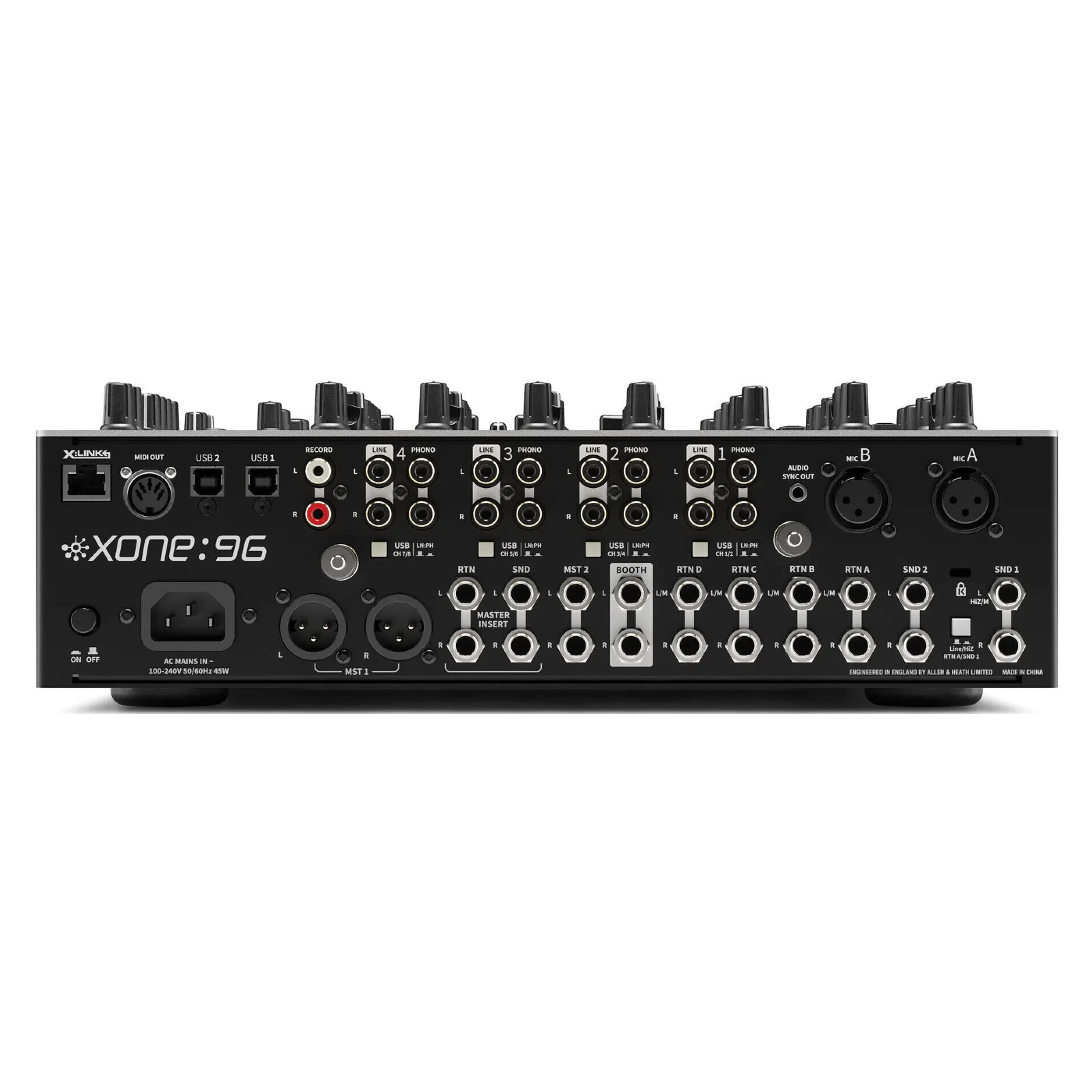 Allen & Heath Xone:96 – Professional 6+2 Channel Analog DJ Mixer with Dual 32-Bit USB Soundcards & Dual VCF Filters - Image 2